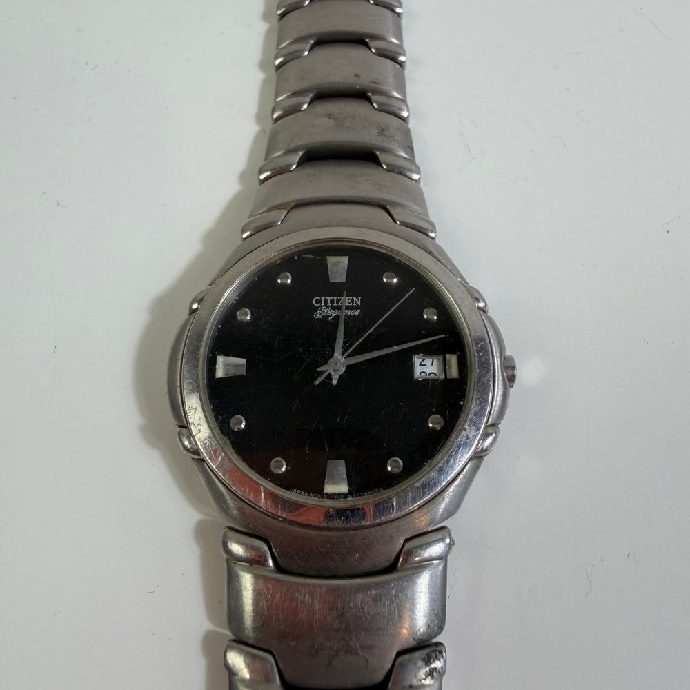 Citizen Elegance Signature Watch Stainless Steel Black Dial 1112-S66145 Japan